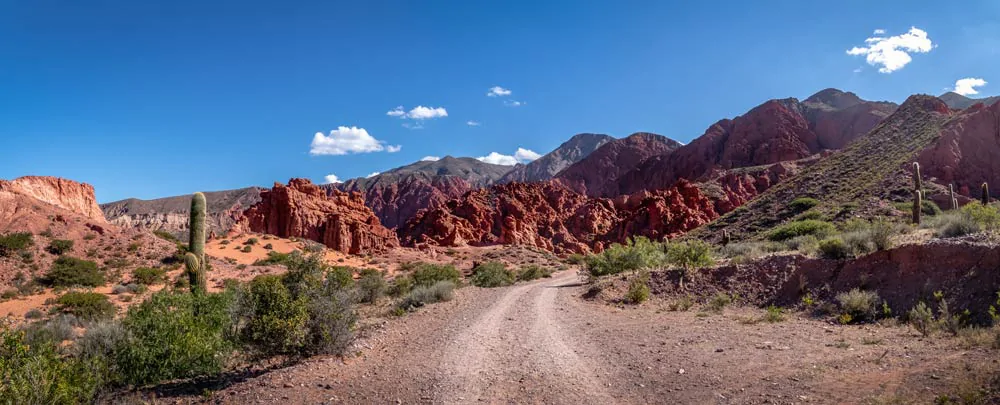 Vallée désertique de la Senorita à Uquia dans la Quebrada de Humahuaca en Argentine