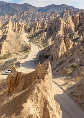 La Quebrada de las Flechas et la fameuse route nationale 40 en Argentine