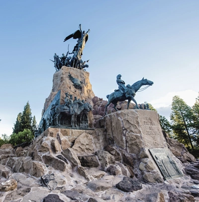 Le monument Cerro de la Gloria à Mendoza en Argentine