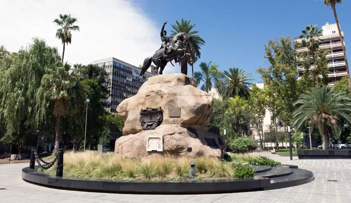 La Place San Martin à Mendoza en Argentine