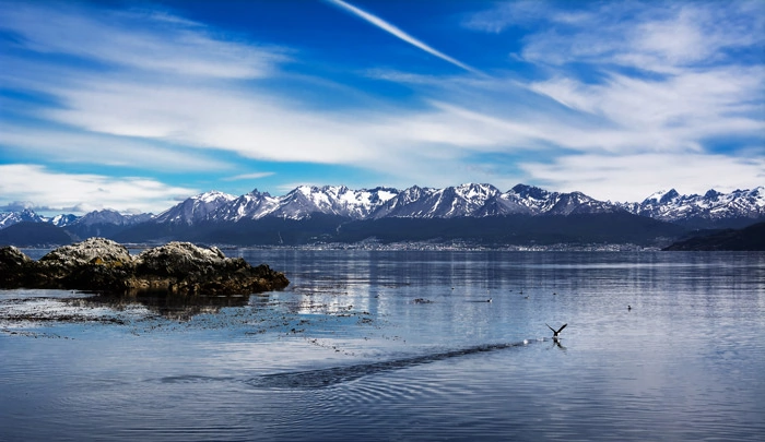 Le Cerro Martial, chaîne de montagnes dominant Ushuaia