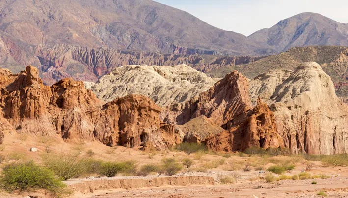 Les roches ocres du canyon de Las Conchas 