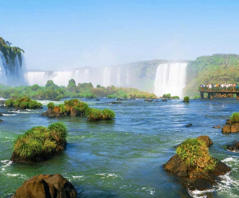 La passerelle pour observer les Chutes d'Iguazu côté brésilien