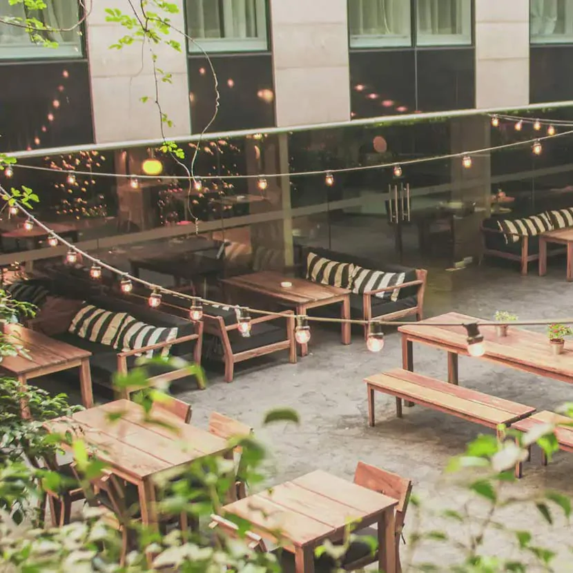 Terrasse de l'hotel Anselmo Curio Collection by Hilton à Buenos Aires en Argentine