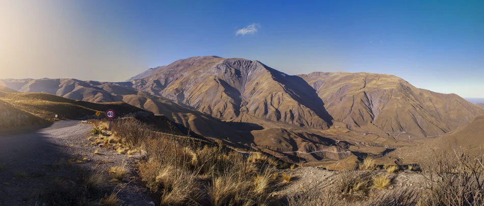 La Cuesta del Obispo vue de la route entre Cachi et Salta